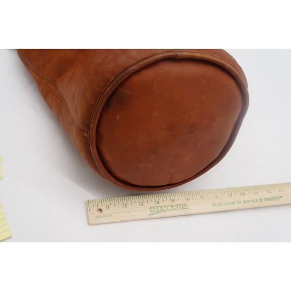 Vintage Coach Bucket Bag ~ Duffle Sac Large RARE 0712 Light Brown Made in USA - Picture 15 of 15